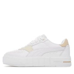 Buty Sportowe Damskie Puma Cali Court Match. Białe obuwie sportowe damskie Puma, bez wzorów, ze skóry, trekkingowe. W wyprzedaży za 259.00 zł.