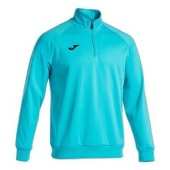 Bluza piłkarska męska Joma Faraon. Niebieskie bluzy sportowe męskie Joma, m, bez wzorów, bez kaptura, do piłki nożnej. Za 252.00 zł.