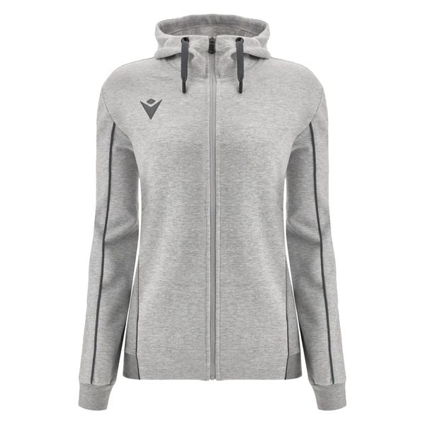 Damska bluza z kapturem full zip Macron Bass ECO. Czarne bluzy damskie Macron, s, bez wzorów, z bawełny, z kapturem. Za 413.95 zł.