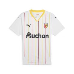 Męska koszulka RC Lens 24/25 PUMA White Pelé Yellow. Białe koszulki sportowe męskie Puma, m, bez wzorów, ze lnu, bez kołnierzyka, bez ramiączek, do piłki nożnej. W wyprzedaży za 317.30 zł.
