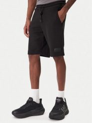 EA7 Emporio Armani Szorty sportowe 7M001365 AF22262 UC001 Czarny Regular Fit. Czarne krótkie spodenki sportowe męskie EA7 Emporio Armani, m, bez wzorów, z bawełny. Za 559.99 zł.