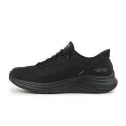 Buty do chodzenia męskie Skechers Slip-ins Contour Foam. Czarne buty sportowe męskie Skechers, z gumy, bez zapięcia, trekkingowe. Za 479.00 zł.