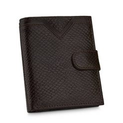 Portfel wężowy BETLEWSKI BPM-PP-67 c. brązowy. Brązowe portfele męskie Betlewski, bez wzorów, ze skóry. Za 149.99 zł.