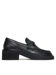 Tommy Jeans Loafersy Tjw Chunky Loafer EN0EN02789 Czarny. Czarne mokasyny damskie Tommy Jeans, z jeansu. Za 359.99 zł.