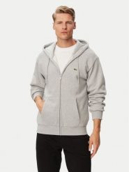 Lacoste Bluza SH8864 Szary Regular Fit. Szare bluzy męskie Lacoste, m, bez wzorów, z bawełny, bez kaptura. Za 684.99 zł.