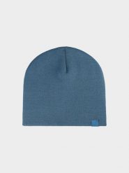 4F Czapka beanie dziecięca - granatowa Uniwersalny. Niebieskie buty zimowe dziewczęce 4f, bez wzorów, z syntetyku, bez zapięcia. W wyprzedaży za 19.99 zł.