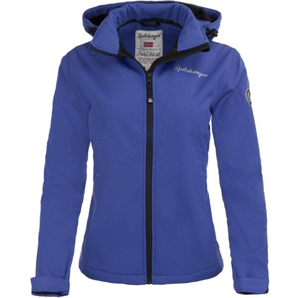 Kurtka softshell damska Spitsbergen — wiatroszczelna, hydrofobowa. Fioletowe kurtki damskie GOLF, bez wzorów, z softshellu. Za 270.99 zł.