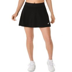 Spódnica damska Asics Court. Czarne spódnice damskie Asics, l, bez wzorów, z materiału, klasyczne, mini, dopasowane. Za 219.00 zł.