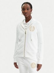 Versace Jeans Couture Bluza 80HAIT02 CF01T Biały Regular Fit. Białe bluzy damskie Versace Jeans Couture, xs, bez wzorów, z bawełny, bez kaptura. Za 1,179.00 zł.