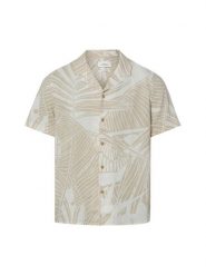 S.Oliver koszula codzienna z domieszką lnu Mężczyźni Comfort Fit Bawełna beżowy, S. Brązowe koszule męskie S.Oliver, m, bez wzorów, z bawełny, eleganckie, bez kołnierzyka, bez ramiączek. Za 249.95 zł.