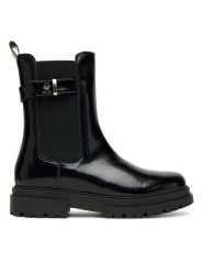 Tommy Hilfiger Botki Chelsea Boot T4A5-34029-1453 Czarny. Czarne botki dziewczęce Tommy Hilfiger, ze skóry, bez zapięcia. Za 519.99 zł.