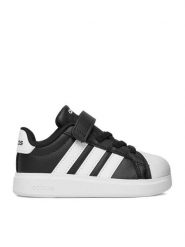 Adidas Sneakersy CEO-STREETTALK EL I JQ8605 Czarny. Czarne buty sportowe chłopięce Adidas, bez wzorów, z materiału, bez zapięcia. Za 179.99 zł.