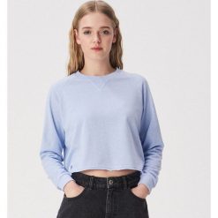 Krótka bluza basic - Niebieski. Bluzy damskie marki Sinsay. Za 29.99 zł.