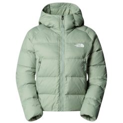 Kurtka sportowa damska Hyalite Down Hoodie Jacket. Zielone kurtki damskie The North Face, xl, bez wzorów, z materiału, z kapturem, trekkingowe. Za 779.99 zł.