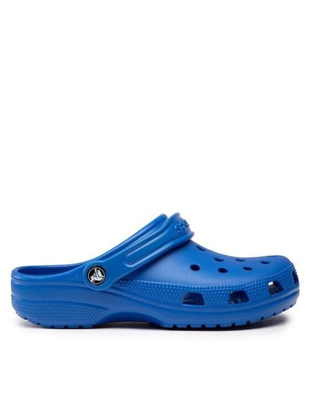 Crocs Klapki Classic 10001 Niebieski. Niebieskie klapki męskie Crocs, z tworzywa sztucznego. Za 239.99 zł.