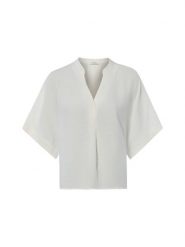Opus bluzka koszulowa - Fenella Kobiety Modal biały, 38. Białe bluzki damskie Opus, bez wzorów, bez kołnierzyka, bez ramiączek. Za 299.95 zł.