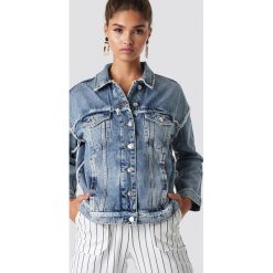 MANGO Kurtka jeansowa Urban - Blue. Niebieskie kurtki damskie Mango, z jeansu. Za 202.95 zł.