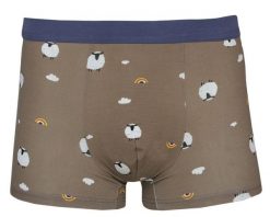 Bokserki Obcisłe, Brązowe w Baranki, Bawełniane, Majtki z Elastanem -ALTIES. Brązowe bokserki męskie Alties, l, bez wzorów, z bawełny. Za 35.00 zł.