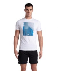 Koszulka męska T-shirt sportowy bawełniany okrągły dekolt Arena Solid. Białe koszulki sportowe męskie Arena, m, bez wzorów, z bawełny, bez kołnierzyka, bez ramiączek, na fitness i siłownię. Za 81.98 zł.
