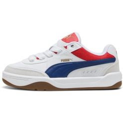 Damskie Sneakers Puma Park Lifestyle Sk8 Jr. Białe obuwie sportowe damskie Puma, bez wzorów, ze skóry, na fitness i siłownię. Za 490.00 zł.