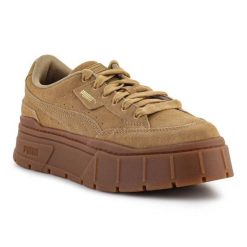 Buty Puma Mayze Stack Suede 383983 03 brązowe. Brązowe obuwie sportowe damskie bez wzorów. Za 681.40 zł.