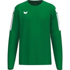 Bluza Erima Intro Szmaragdowa, kontrastowe wstawki. Zielone bluzy męskie Erima, m, bez wzorów, z materiału, bez kaptura. Za 147.50 zł.