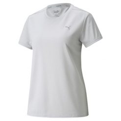 Puma Koszulka Run Favorite 52018109. Szare koszulki sportowe damskie Puma, xl, bez wzorów, z materiału, eleganckie, bez kołnierzyka. Za 73.99 zł.