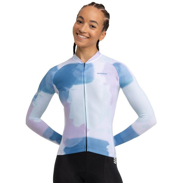 Damska koszulka rowerowa z krótkim rękawem Kolarstwo Siroko M2 Zen. Niebieskie bluzy sportowe damskie SIROKO, m, bez wzorów, bez kaptura, rowerowe. W wyprzedaży za 212.00 zł.