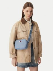 Tommy Jeans Torebka Tjw Ess Daily Crossover AW0AW18769 Niebieski. Niebieskie listonoszki damskie Tommy Jeans, bez wzorów, z jeansu, bez dodatków. Za 289.99 zł.