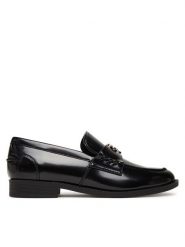 Guess Loafersy FLPBVL ELE14 Czarny. Czarne mokasyny damskie Guess, ze skóry. Za 639.99 zł.
