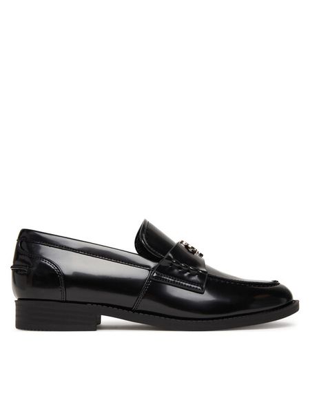 Guess Loafersy FLPBVL ELE14 Czarny. Czarne mokasyny damskie Guess, ze skóry. Za 406.99 zł.