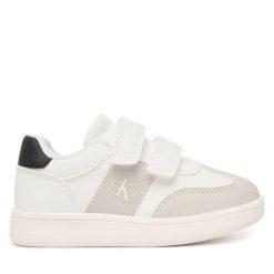 Sneakersy Calvin Klein. Białe trampki i tenisówki chłopięce Calvin Klein, bez wzorów, bez zapięcia. Za 379.99 zł.