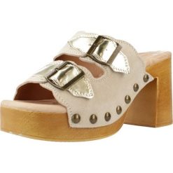 Sandały MTNG 53631M Beżowy. Brązowe sandały damskie MTNG, bez wzorów, ze skóry, bez obcasa, bez zapięcia. Za 177.99 zł.